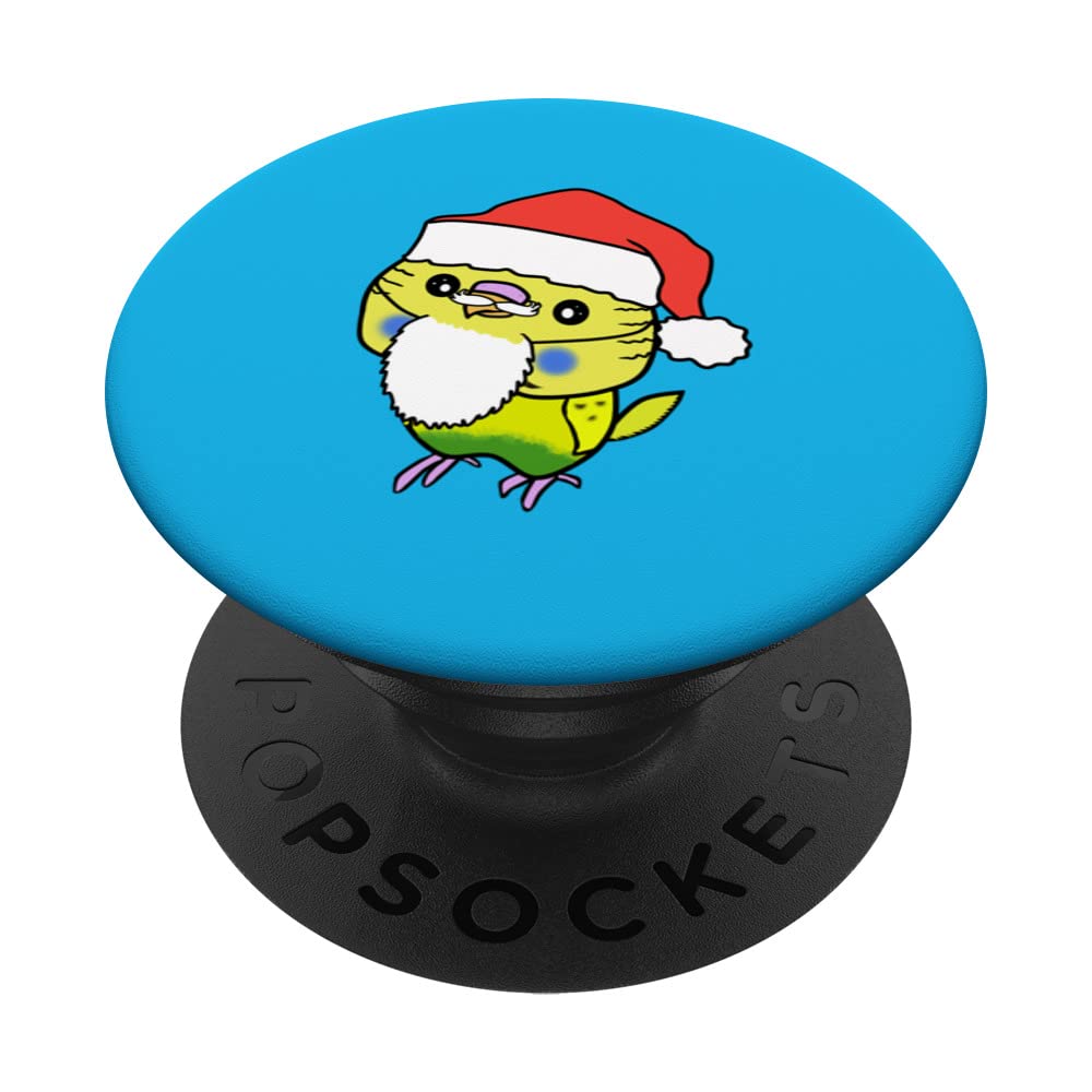 Christmas Parakeet Budgie PopSockets Swappable PopGrip