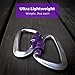 #1 Serac Ultra Strength Locking Carabiners x2 (one Pair), Ultra Durable & Strong Perfect for Serac Classic Single or Sequoia Double hammocks - Made from Ultralight Aircraft Grade Aluminum – Purple