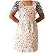 Lace Apron Dress Mikey Store 2 Pocket Women Home Kitchen Waterproof Cooking Bib Flower Style