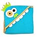 DII 100% Cotton, Machine Washable, Perfect Shower, Baby or Birthday Gift for Toddler 32x32 Hooded Towel for Infant to Toddler - Monster