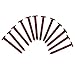 Pack of 12 Vinyl Shutter Fastener Spike Loks for Installing Decorative Exterior Vinyl Shutters (Burgundy)