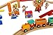 Wooden Train Set Toy Magnetic Trains Cars & Accessories for Toddlers & Kids 3+ Circus Train Set