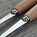 Fork Spoon Knife Chopsticks Set, Rerii Stainless Steel & Wood Cutlery Set, Portable Flatware Set, Travel Utensils Set with Carrying Case, Bag for Work, Outdoor Travel