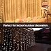 Curtain Lights String,9.8Ftx9.8Ft 300 LED Hanging Fairy Lights for Bedroom Wall Decor,Remote with 8 Modes & Timer Function