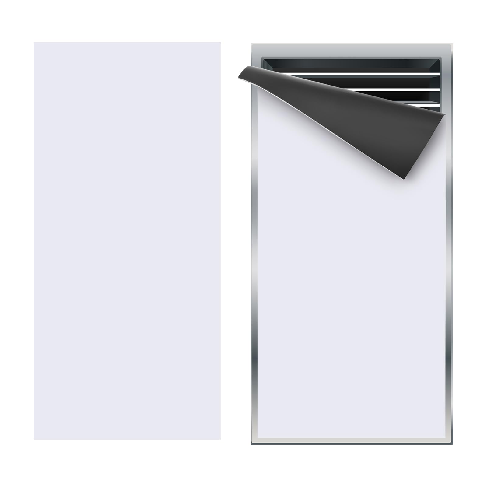 PATIKIL 16"x7.5" Magnetic Vent Cover, Floor Wall Air Registers Cover High Strength Magnetic Vent Blocker for Home RV HVAC Fireplace Furnace, White