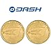 YaaNBit 2PCs Gold Plated Dash Coin | Perfect Novelty Gift or Souvenir for Blockchain Enthusiasts