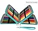 Miraclekoo 120 Slots PU Leather Pencil Holder Pencil Case Large Capacity Multi-layer Pencil Bag (Turquoise)
