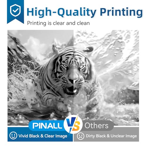 PINALL TN2510XL TN-2510XL Toner Compatible for Brother HL-L2400DW HL-L2400DWE DCP-L2620DW DCP-L2627DWE MFC-L2800DW MFC-L2827DW MFC-L2835DW MFC-L2860DWE Toner 2510 TN2510XL (with Chip, 2er-Pack)