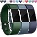 Wepro Bands Compatible with Fitbit Charge 2, 3-Pack, Olive/Navy Blue/Slate Blue, Small