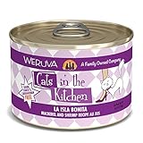 Weruva Cats in the Kitchen, La Isla Bonita with Mackerel & Shrimp Au Jus Cat Food, 6oz Can (Pack of 24)