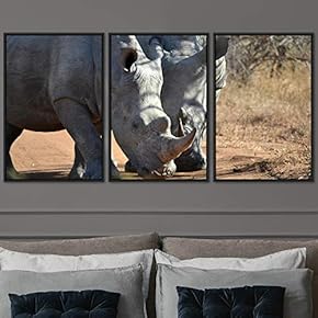 signwin 3 Piece Framed Canvas Wall Art Stomping...