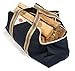 Smiling Hosts Firewood Log Carrier - Heavy Duty Log Tote Bag with Handles - Best Canvas Bag for Carrying Wood for Your Fire