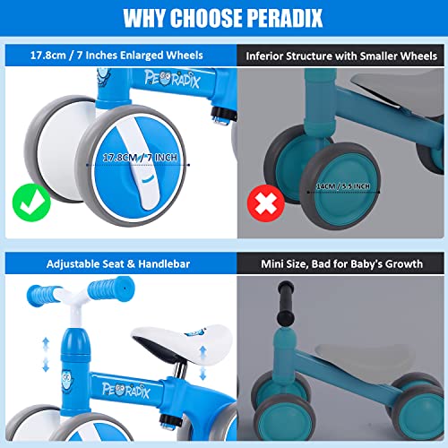 Peradix Baby Balance Bikes Adjustable Bicycle Riding Toys for 10