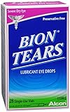 Bion Tears Lubricant Eye Drops Single Use Vials 28 Each by Alcon