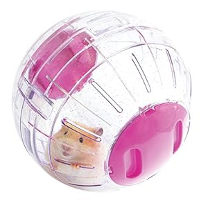 Rosewood Boredom Breaker Small Animal Activity Toy Glitter Hamster Ball,Purple