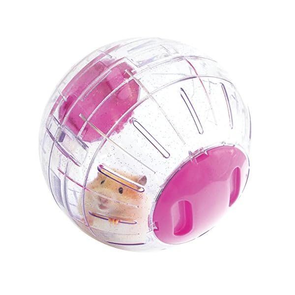 Rosewood Boredom Breaker Small Animal Activity Toy Glitter Hamster Ball,Purple
