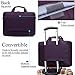 BRINCH(TM) 17.3 inch New Soft Nylon Waterproof Laptop Computer Case Cover Sleeve Shoulder Strap Bag with Side Pockets Handles and Detachable for Laptop/Notebook/Netbook/Chromebook,Colour Purple