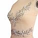 Sumptuous Handmade AB Colour Sew on Sequin Rhinestones Collar Waist Belt Costume Dress Fine Crystal Appliques Designs Sewing for DIY Wedding Dress Quilt Trimming (AB)