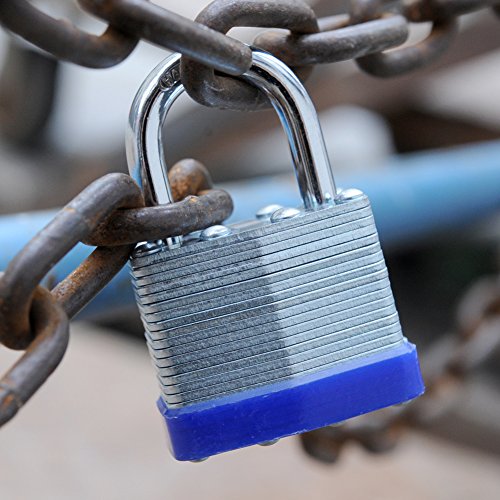 SEPOX Keyed Alike Laminated Padlock 1-9/16" Wide Body Includes 2 Long & 2 Short Shackle Pack of 4 - Thumbnail 7