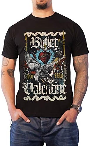 Bullet For My Valentine T Shirt Raven Band Logo Official Mens Black