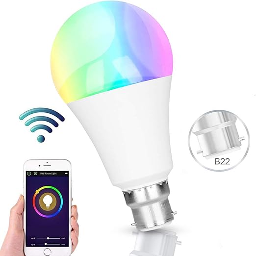 Smart Bulb, WiFi Alexa Light Bulbs, RGBW Colour Change Bulbs Dimmable