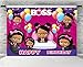 MMY 7x5ft Boss Baby Theme Photography Backdrop Girls Happy Birthday Baby Shower Party Pink Background Cake Table Large Banner Photo Booth Props