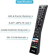 UNOCAR RM-C3338 Universal Replacement for JVC Smart TV Remote RM-C3338 view 7