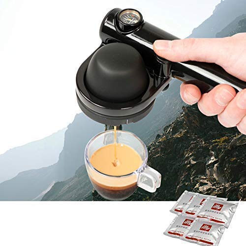 1yess Tragbare Kaffeemaschine Reisen im Freien Konzentrat Handdruckart Kaffeemaschine Haushalts Mini Kaffeekanne – Bild 5