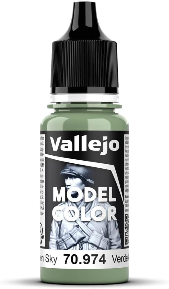 Vallejo Model Color Green Sky 18 ml Self-Leveling Acrylic Paint for Figures