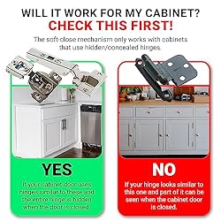25 Pack Rok Hardware Soft Close Damper for Cabinet