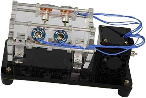 Amazon P Prettyia 電磁石エンジンモデル Vタイプ モーター 教育モデル 科学おもちゃ サイエンス教育 耐久性 全4サイズ 4コイル 電気 電力 おもちゃ