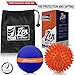 Epitomie Fitness Zen Energy Pro Massage Balls - Large Ball for Massage & Large Spiky Reflexology Ball Makes Perfect Roller Ball Massager Set for Self Massages & Myofascial Release - Navy & Orange