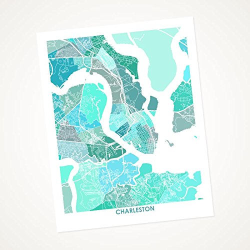 Amazon Com Charleston South Carolina Art Map Print Choose Your