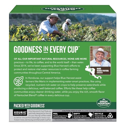 GREEN MOUNTAIN COFFEE ROASTERS NANTUCKET BLEND, SINGLE-SERVE COFFEE K-CUP PODS, MEDIUM ROAST, 32 COUNT