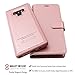 AMOVO Case for Galaxy Note 9 [2 in 1] Samsung Galaxy Note 9 Wallet Case [Detachable] [Wrist Strap] [Card Slot] [Kickstand] Note 9 Flip Case with Gift Box Package (Note 9, Rosegold)