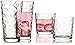 Circleware Huge 16-Piece Set Highball Tumbler Drinking Glasses and Whiskey Cups, Home & Kitchen Party Glassware for Water, Beer, Ice Tea Juice, Bar Beverages, 8-15.7 oz & 8-12.5 oz, Circles 16pc