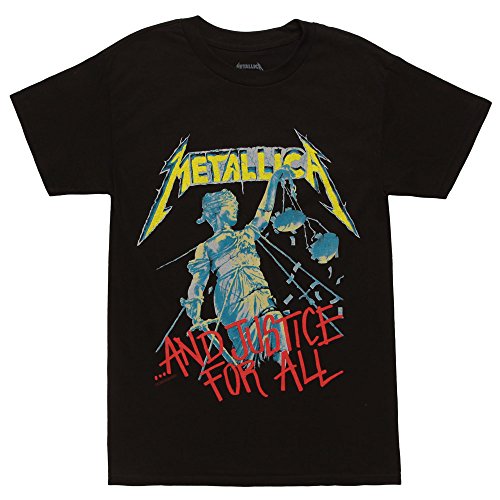 Bravado Men's Metallica Justice T Shirt, Black, Large