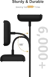 Bicmice Fitbit Inspire 2 Ace 3 Charger Cable USB Cord 3.3Ft Replacement view 5