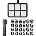 Suitech Universally Adaptable DC12V LED 6 Switch Panel Electronic Relay System with Circuit Control Box - Wiring Harness Kit for Any Vehicle - Power up to 6 Aftermarket Lights and Accessories - 600W