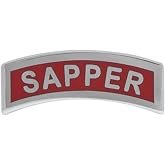 Sapper Tab Metal Insignia - NON SUBDUED - Full Size