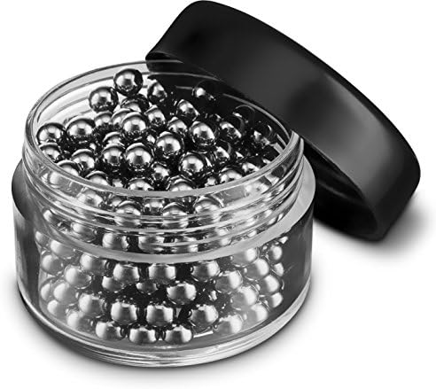 Bottle Cleaner Beads By Decodyne - Pack Of 300 Premium Reusable Cleaning Balls For Wine Decanter &amp; Other Glass Vessels – Rustproof Stainless Steel Pellets To Remove Dirt, Residue, Sediment &amp; Stains