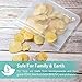Reusable Storage Bags - 6 Pack BPA FREE Freezer Bag（4 Reusable Sandwich Bags & 2 Reusable Snack Bags) - EXTRA THICK Ziplock Bag Leakproof Lunch Bag for Food Storage Home Organization Eco-friendly