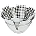 Pan and Pot Protectors - Set of 8 - [PLAID BLACK AND WHITE] - Cookware Guards and Savers | Avoid Scratching Kitchenware Surface Pots And Pans Protector All Sizes