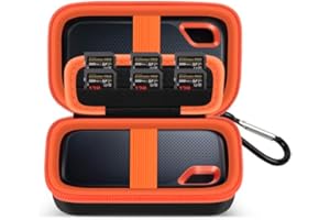 Case Compatible with SanDisk Extreme Pro/for SanDisk Portable SSD 1TB 2TB 4TB 500GB/ for Crucial X10 X9 Pro External Solid St