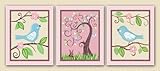 Love Birds, Flowers and Tree Nursery Art Prints (11