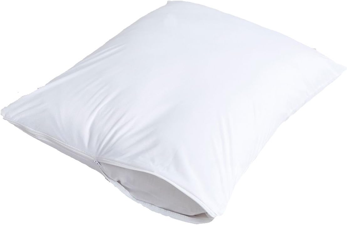 Niagara Sleep Solution 4 Pack Waterproof Pillow Protectors Standard 20x26 Inches Life Time Replacement Smooth Zipper Premium Encasement Covers Quiet Cases Set White 100% Liquid Protection: Home & Kitchen