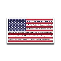 More Shiz 2nd Amendment American Flag Quote Vinyl Decal Sticker Car Truck Van SUV Window Wall Cup Laptop - One 5.5 Inch Decal- MKS0661