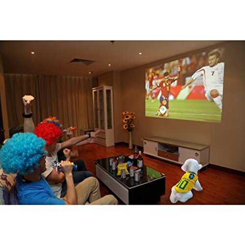 Dog Clothes Football T-shirt Dogs Costume National Soccer World Cup FIFA Jersey for Pet Brazil - Thumbnail 5