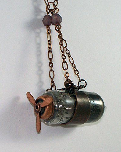 Airship Light Year Steampunk Vacuum Tube Necklace
