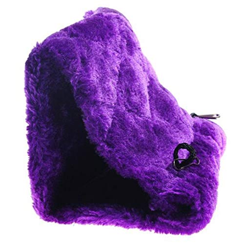 Cdycam Plush Pet Bird Hut Nest Hammock Hanging Cage Happy Snuggle Cave Tent (Medium)